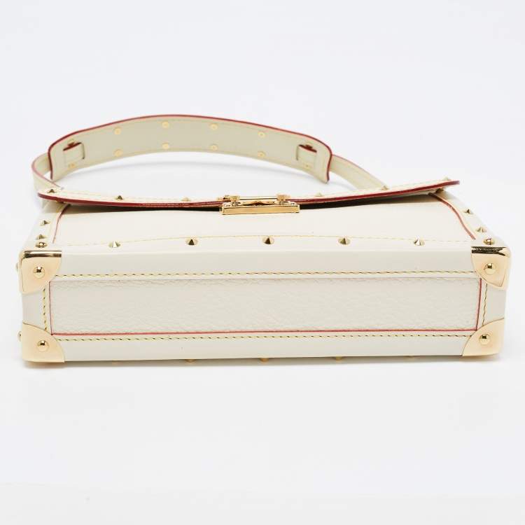Pre Owned Louis Vuitton White Suhail Leather L'Aimable Bag