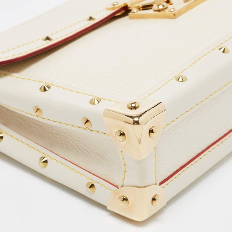 Pre Owned Louis Vuitton White Suhail Leather L'Aimable Bag