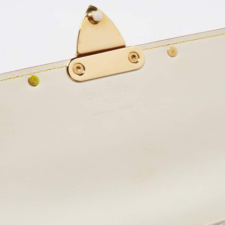 Pre Owned Louis Vuitton White Suhail Leather L'Aimable Bag