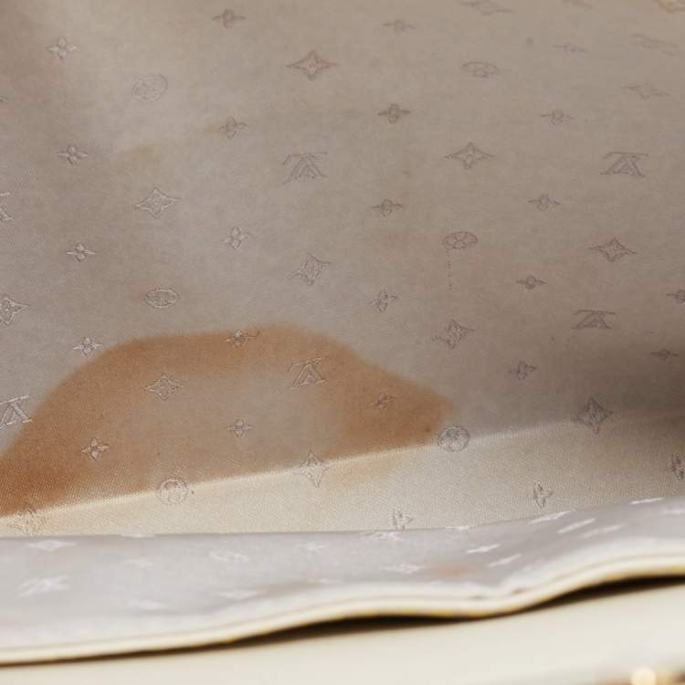 Pre Owned Louis Vuitton White Suhail Leather L'Aimable Bag