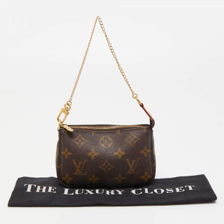 Pre Owned Louis Vuitton Monogram Canvas Mini Pochette Accessoires