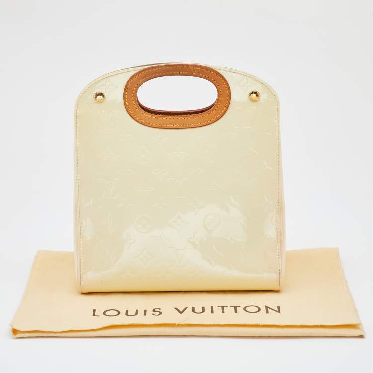 Pre Owned Louis Vuitton Perle Monogram Vernis Maple Drive Bag