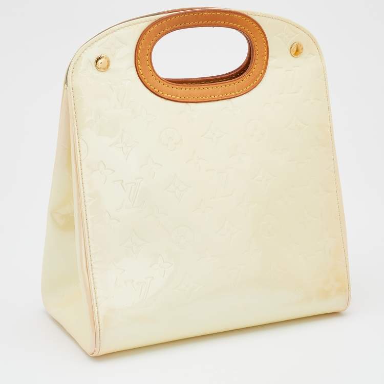 Pre Owned Louis Vuitton Perle Monogram Vernis Maple Drive Bag
