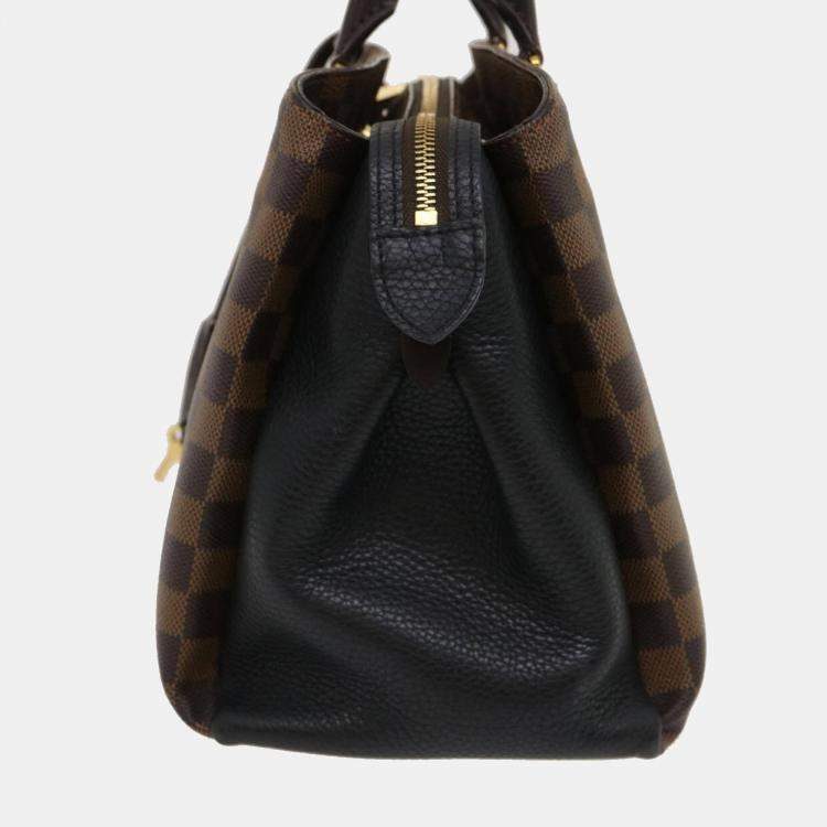 LOUIS VUITTON Normandy Damier Ebene Shoulder Bag Brown