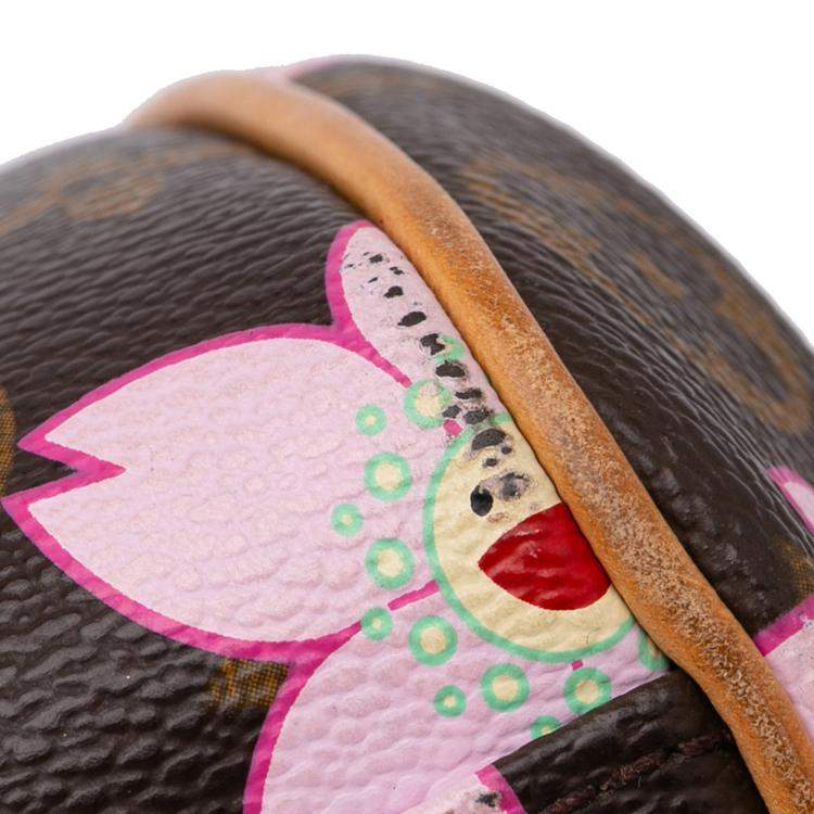 Pre Owned Louis Vuitton Brown x Takashi Murakami Monogram Cherry Blossom Sac Retro