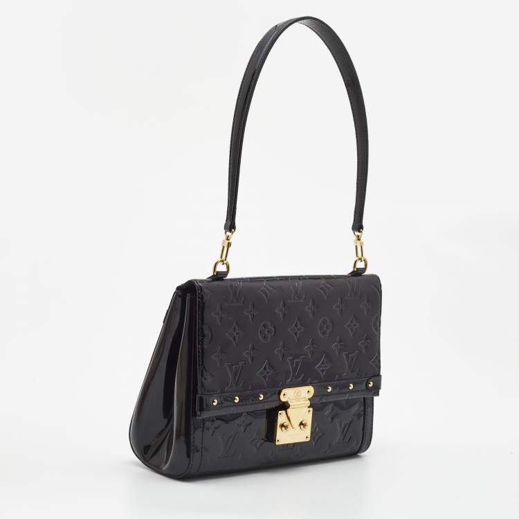 Pre Owned Louis Vuitton Black Monogram Vernis Venice Bag 
