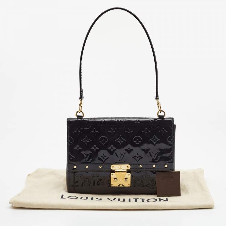 Pre Owned Louis Vuitton Black Monogram Vernis Venice Bag 