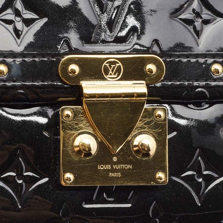 Pre Owned Louis Vuitton Black Monogram Vernis Venice Bag 