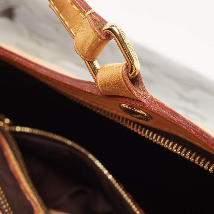 Pre Owned Louis Vuitton Amarante Monogram Vernis Brea MM Bag