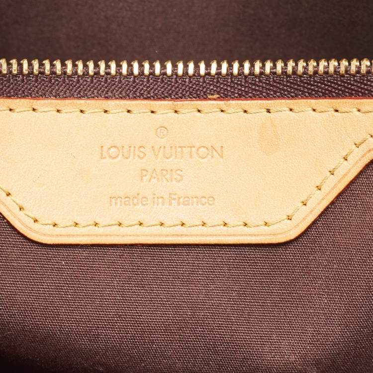 Pre Owned Louis Vuitton Amarante Monogram Vernis Brea MM Bag
