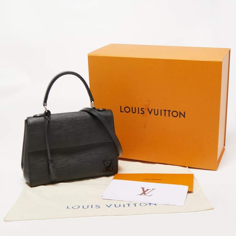 Pre Owned Louis Vuitton Black Epi Leather Cluny BB Bag