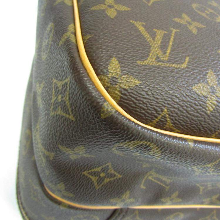 Pre Owned Louis Vuitton Brown Monogram Canvas Alize 24 Heures Briefcase