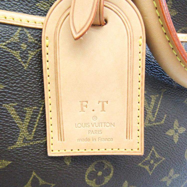 Pre Owned Louis Vuitton Brown Monogram Canvas Alize 24 Heures Briefcase