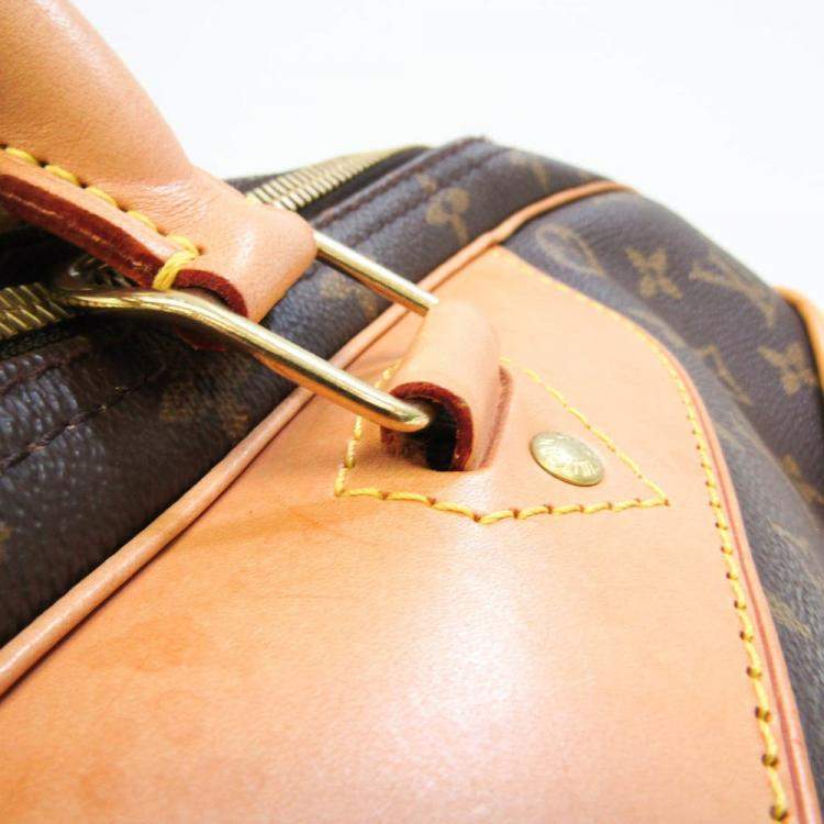 Pre Owned Louis Vuitton Brown Monogram Canvas Alize 24 Heures Briefcase