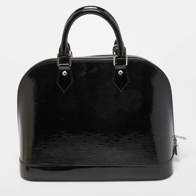 Pre Owned Louis Vuitton Black Electric Epi Leather Alma PM Bag