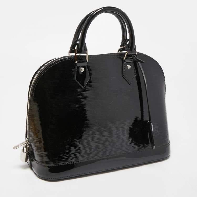 Pre Owned Louis Vuitton Black Electric Epi Leather Alma PM Bag