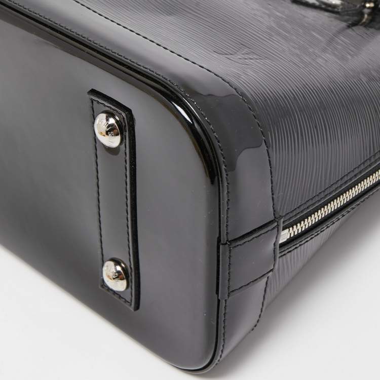 Pre Owned Louis Vuitton Black Electric Epi Leather Alma PM Bag