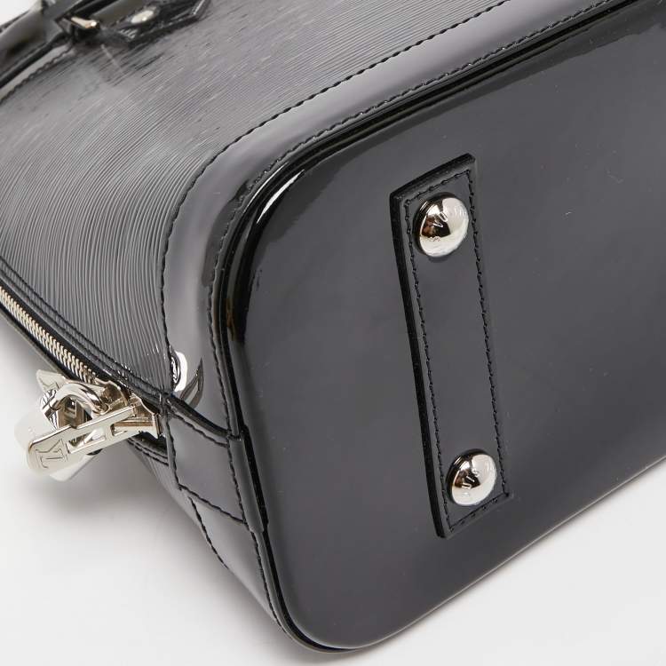 Pre Owned Louis Vuitton Black Electric Epi Leather Alma PM Bag