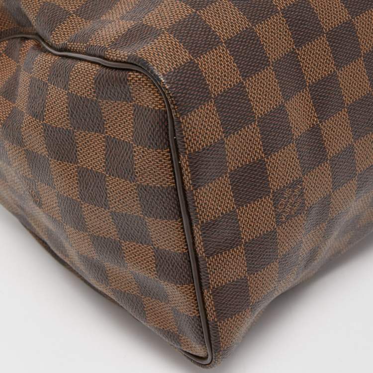Pre Owned Louis Vuitton Damier Ebene Canvas Speedy 25 Bag