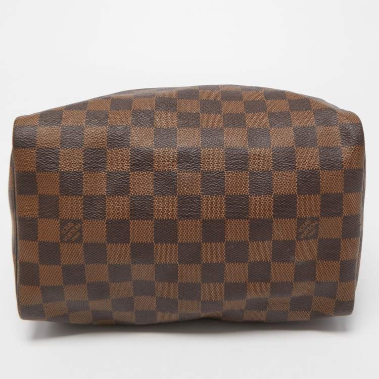 Pre Owned Louis Vuitton Damier Ebene Canvas Speedy 25 Bag