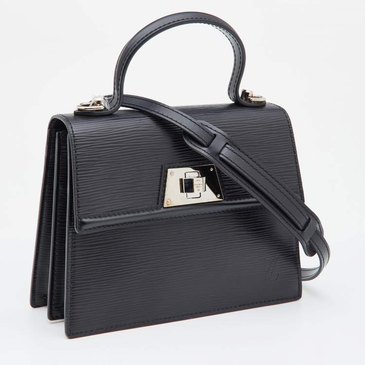 Pre Owned Louis Vuitton Black Epi Leather Sevigne PM Bag