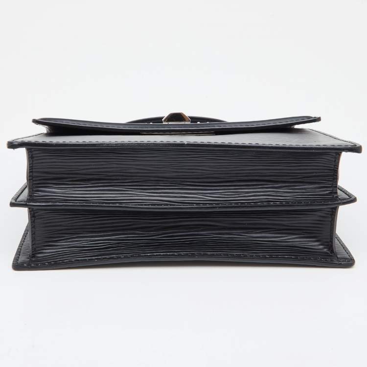 Pre Owned Louis Vuitton Black Epi Leather Sevigne PM Bag