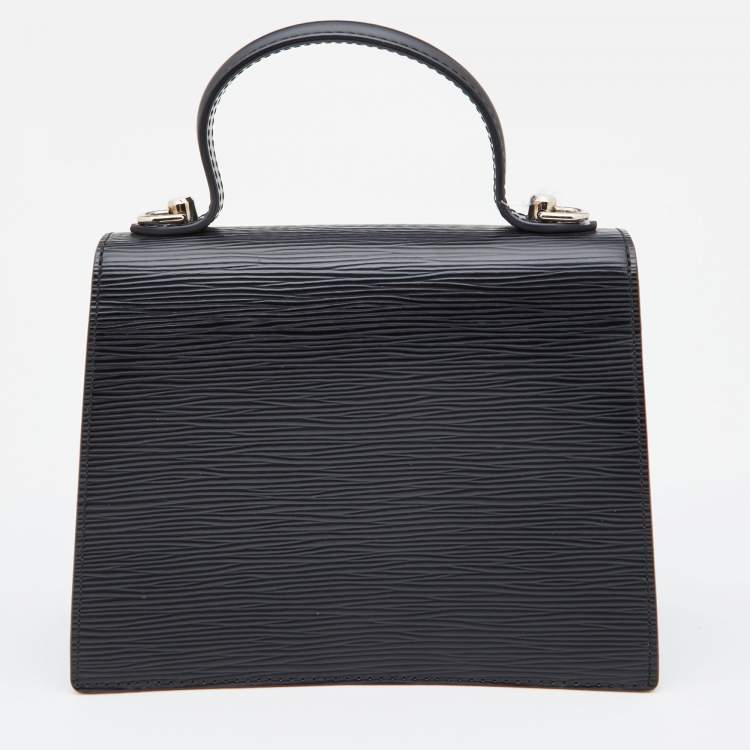 Pre Owned Louis Vuitton Black Epi Leather Sevigne PM Bag