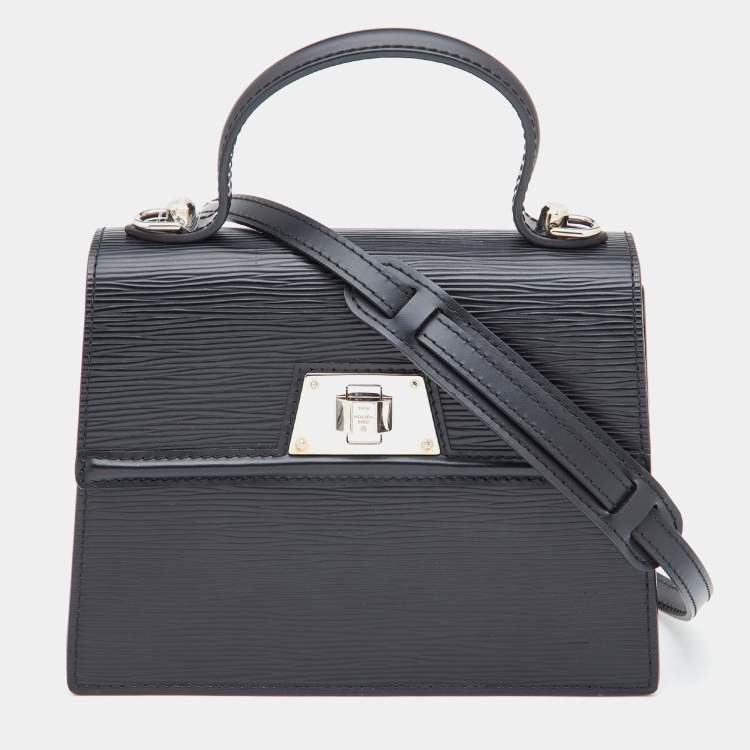 Louis Vuitton, Bags, Louis Vuitton Sevigne Pm 2way Hand Bag Electric Epi  Leather Black