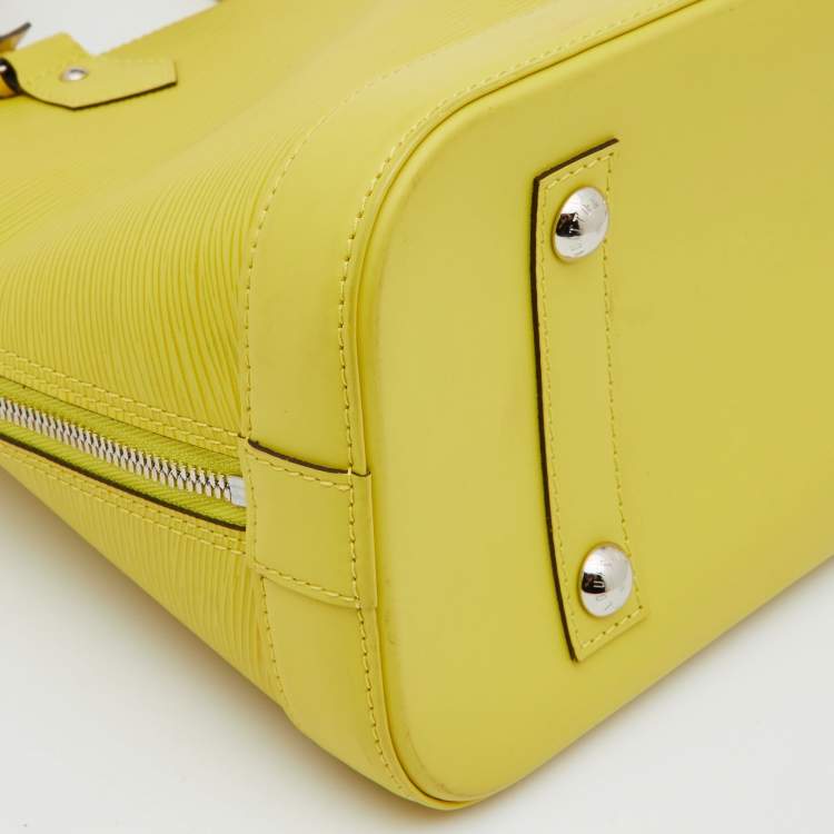 Pre Owned Louis Vuitton Citron Epi Leather Alma PM Bag