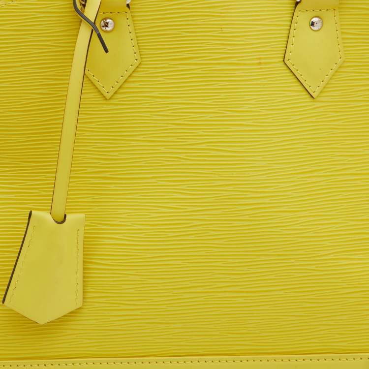 Pre Owned Louis Vuitton Citron Epi Leather Alma PM Bag
