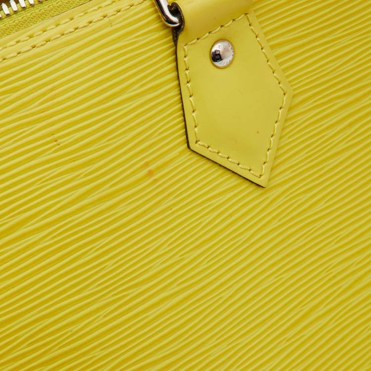 Pre Owned Louis Vuitton Citron Epi Leather Alma PM Bag