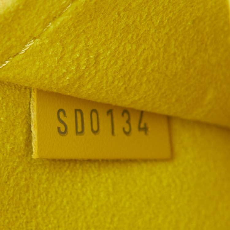Pre Owned Louis Vuitton Citron Epi Leather Alma PM Bag