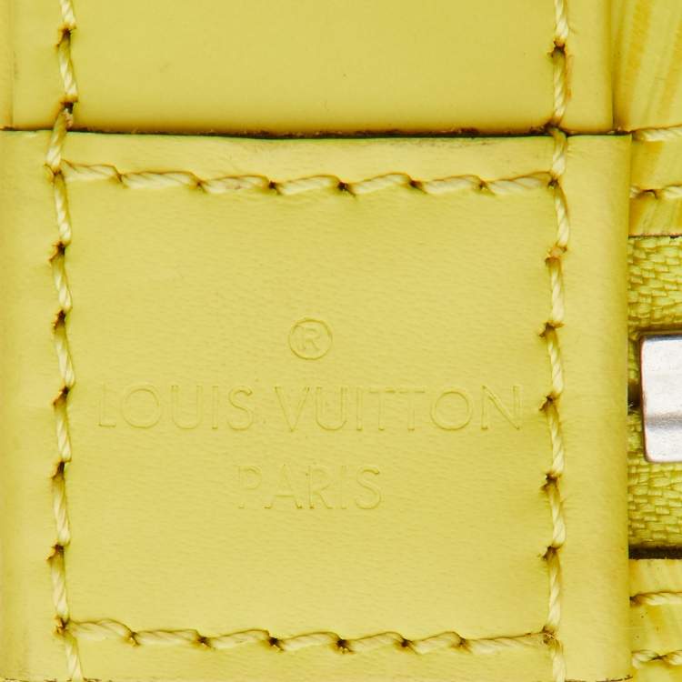 Pre Owned Louis Vuitton Citron Epi Leather Alma PM Bag