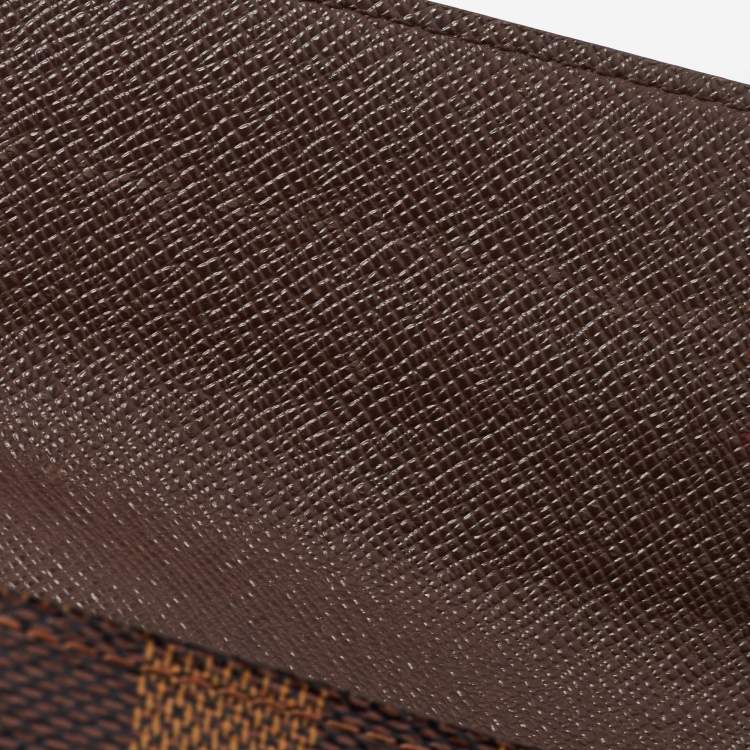 Pre Owned Louis Vuitton Damier Ebene Canvas Sarah Wallet