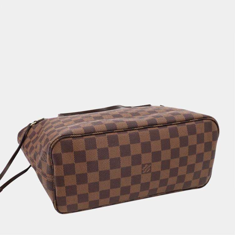 Pre Owned Louis Vuitton Brown Damier Ebene Canvas Neverfull PM Tote Bag