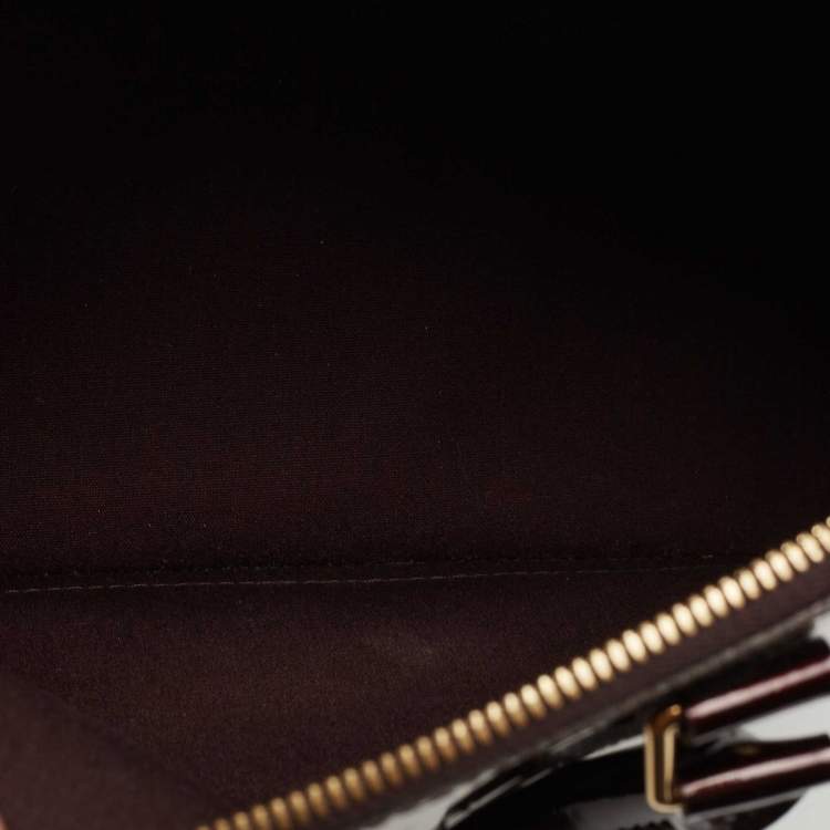 مملوكة مسبقًا Louis Vuitton Amarante Monogram Vernis Leather Alma PM Bag