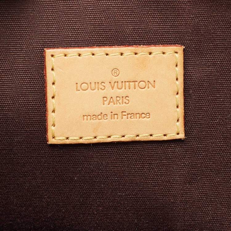 Pre Owned Louis Vuitton Amarante Monogram Vernis Bellevue GM Bag