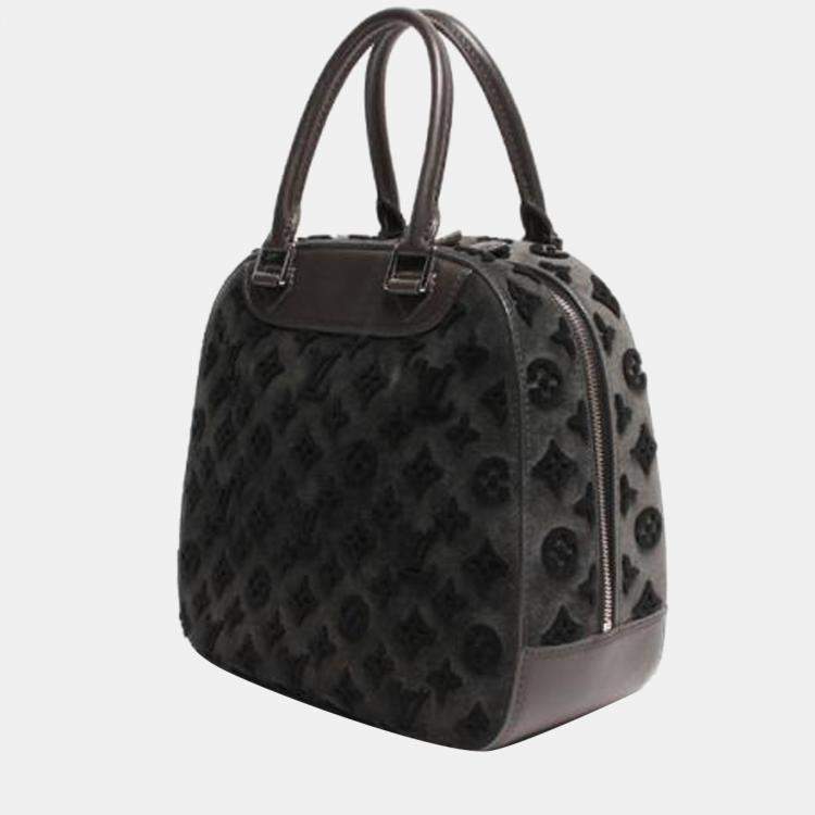 Louis Vuitton - Black Monogram Tuffetage Deauville Cube