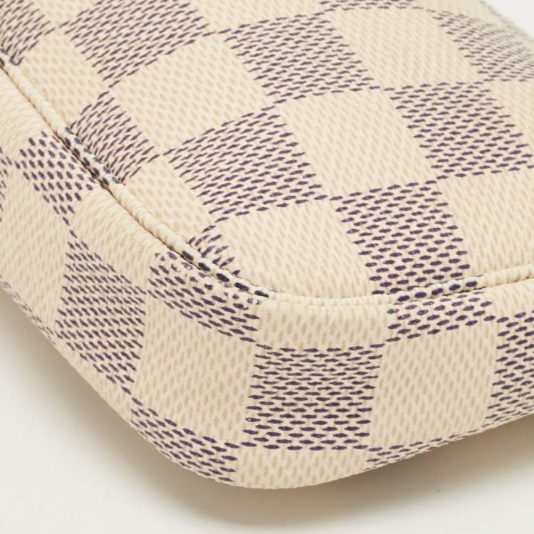 Pre Owned Louis Vuitton Damier Azur Canvas Mini Pochette Accessoires