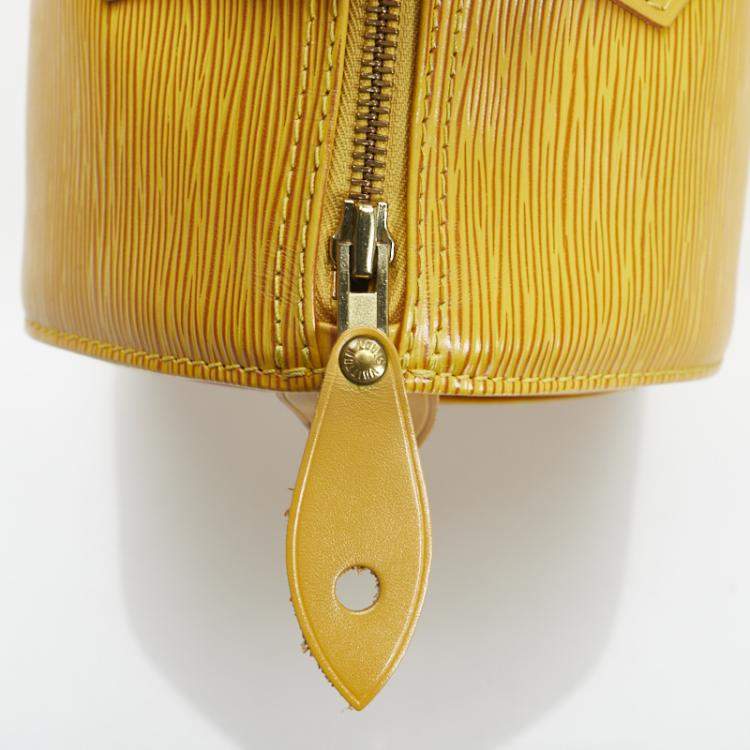Pre Owned Louis Vuitton Yellow Epi Leather Speedy 25 Handbag