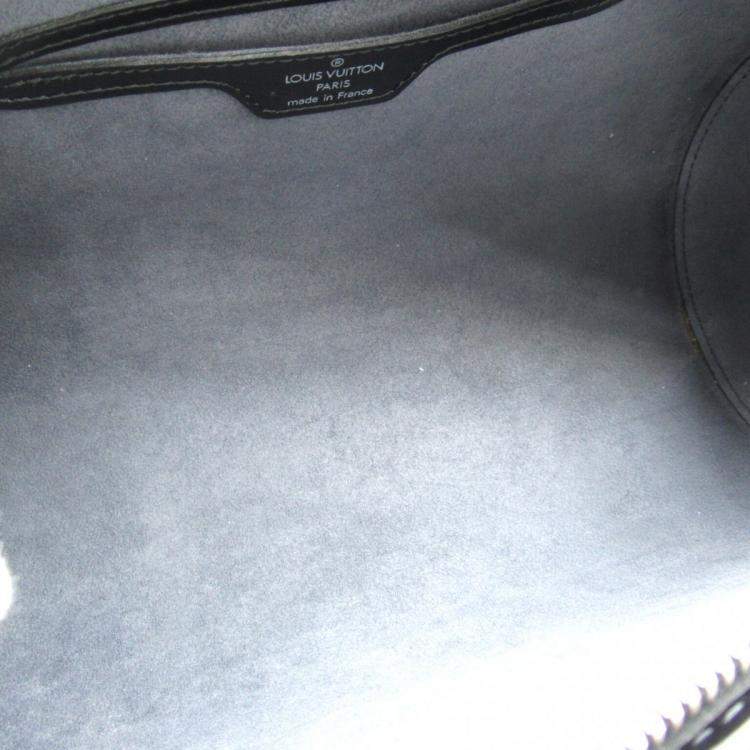 Pre Owned Louis Vuitton Black Epi Soufflot with Pouch Handbag