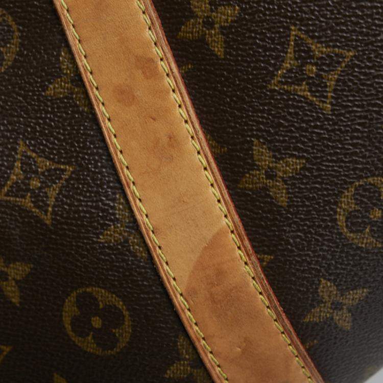 Pre Owned Louis Vuitton Brown Monogram Canvas Keepall 60 Travel Bag