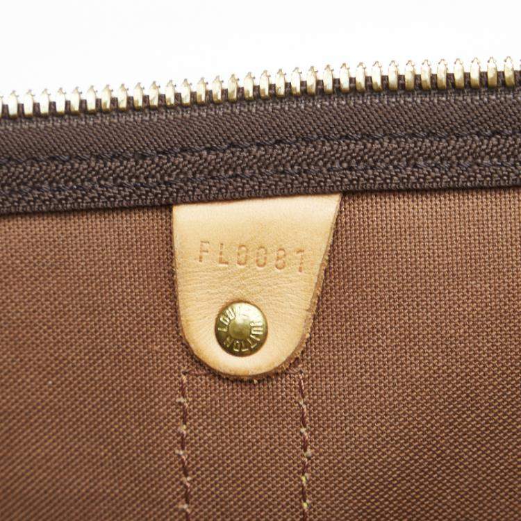 Pre Owned Louis Vuitton Brown Monogram Canvas Keepall 60 Travel Bag