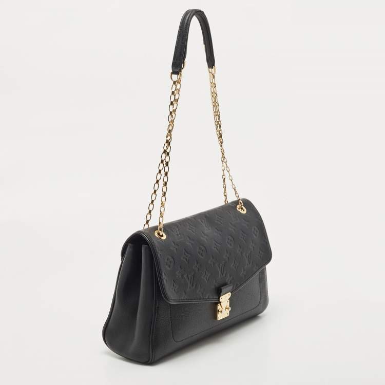 مملوكة مسبقًا Louis Vuitton Black Monogram Empreinte Leather St Germain MM Bag