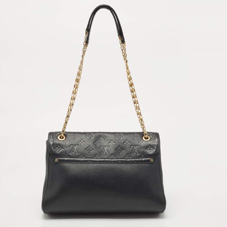 مملوكة مسبقًا Louis Vuitton Black Monogram Empreinte Leather St Germain MM Bag