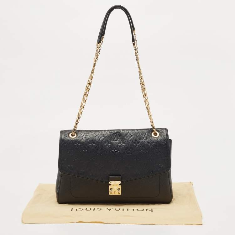 مملوكة مسبقًا Louis Vuitton Black Monogram Empreinte Leather St Germain MM Bag