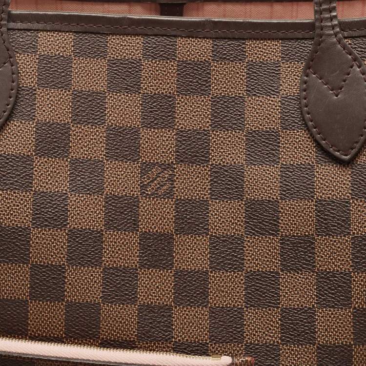 Pre Owned Louis Vuitton Damier Ebene Canvas Neverfull MM Bag
