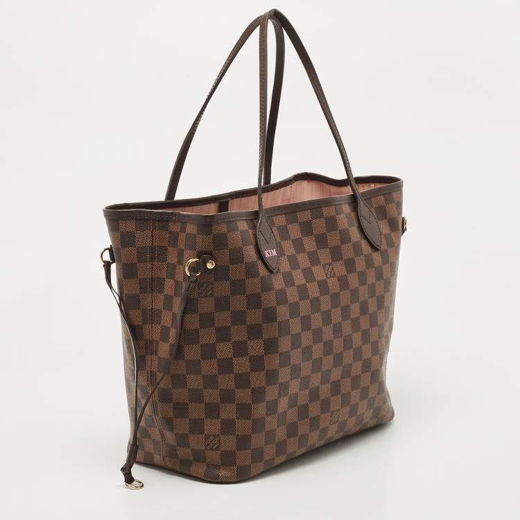 Pre Owned Louis Vuitton Damier Ebene Canvas Neverfull MM Bag