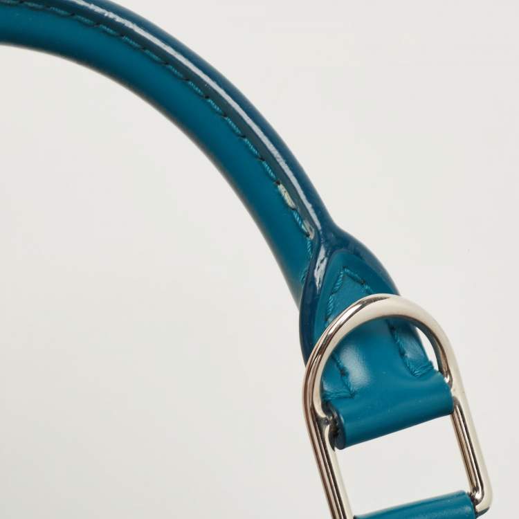 Pre Owned Louis Vuitton Cyan Epi Leather Alma BB Bag