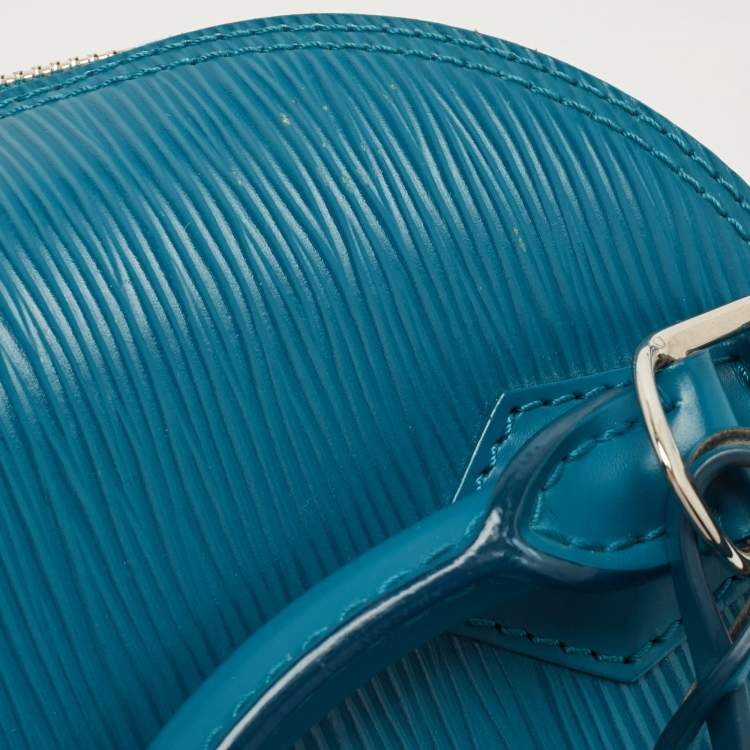 Pre Owned Louis Vuitton Cyan Epi Leather Alma BB Bag